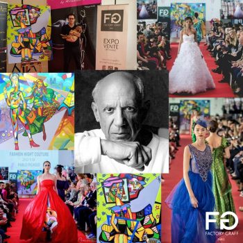 Design d'espace pour la fashion night en hommage à Pablo Picasso